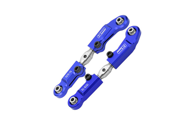 Aluminum 7075 + Stainless Steel Rear Upper Adjustable Links For Arrma 1/8 MOJAVE 4X4 4S BLX Desert Truck RTR-ARA4404 Upgrade Parts - Blue