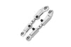 Aluminum 7075 + Stainless Steel Rear Upper Adjustable Links For Arrma 1/8 MOJAVE 4X4 4S BLX Desert Truck RTR-ARA4404 Upgrade Parts - Silver