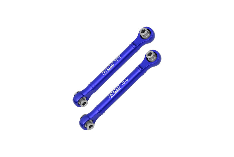 Aluminum 7075 Front Steering Link Rod For Arrma 1/8 4WD MOJAVE 4X4 4S BLX-ARA4404 Upgrade Parts - Blue