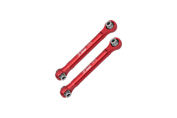 Aluminum 7075 Front Steering Link Rod For Arrma 1/8 4WD MOJAVE 4X4 4S BLX-ARA4404 Upgrade Parts - Red