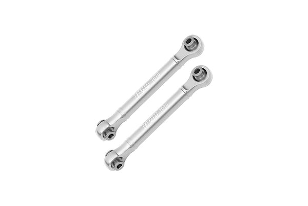 Aluminum 7075 Front Steering Link Rod For Arrma 1/8 4WD MOJAVE 4X4 4S BLX-ARA4404 Upgrade Parts - Silver