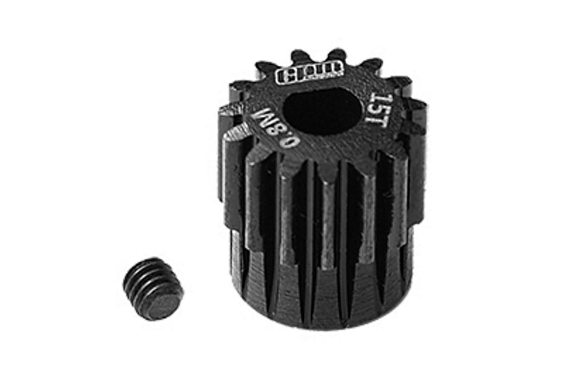 R/C Car Parts : 40Cr Steel Motor Gear 15T (32 Pitch, Module: 0.8mm, Motor Tooth Diameter: 5mm)