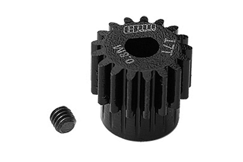 R/C Car Parts : 40Cr Steel Motor Gear 17T (32 Pitch, Module: 0.8mm, Motor Tooth Diameter: 5mm)