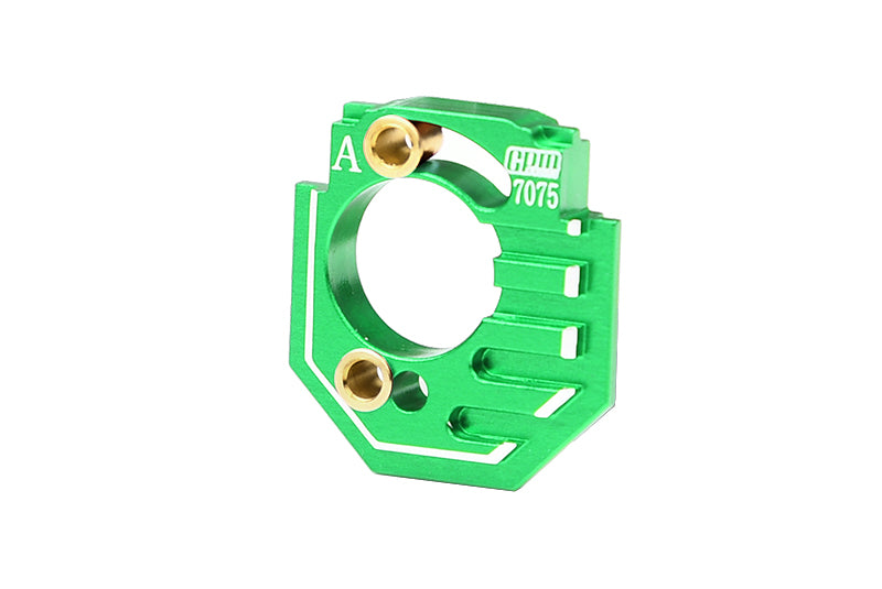 Aluminum 7075 Adjustable Motor Heatsink Mount For Arrma 1/18 GRANITE GROM MEGA 380 Brushed 4X4 Monster Truck ARA2102 Upgrade Parts - Green