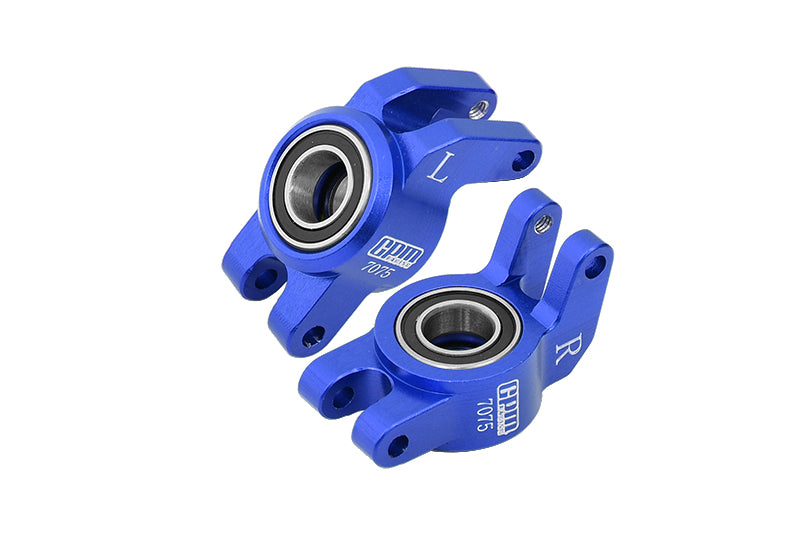 Aluminum 7075 Rear Hub (Larger Inner Bearings) For Arrma 1/18 GRANITE GROM MEGA 380 Brushed 4X4 Monster Truck ARA2102 - Blue