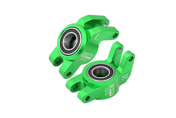 Aluminum 7075 Rear Hub (Larger Inner Bearings) For Arrma 1/18 GRANITE GROM MEGA 380 Brushed 4X4 Monster Truck ARA2102 - Green