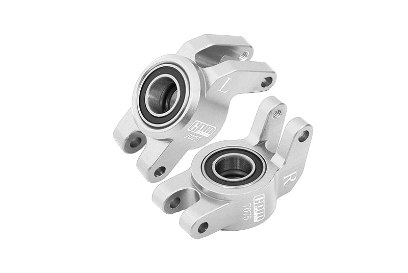 Aluminum 7075 Rear Hub (Larger Inner Bearings) For Arrma 1/18 GRANITE GROM MEGA 380 Brushed 4X4 Monster Truck ARA2102 - Silver