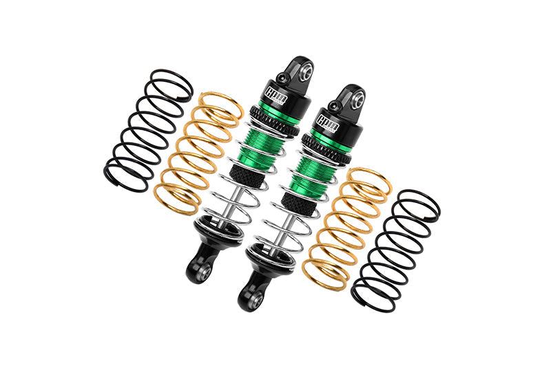 Aluminum 7075 Alloy Front Or Rear Adjustable Spring Shock 58mm For Arrma 1:18 GRANITE GROM MEGA 380-ARA2102 / TYPHON GROM MEGA 380-ARA2106 / 1:14 MOJAVE GROM MEGA 380-ARA2104 Upgrades - Green