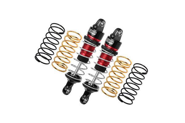 Aluminum 7075 Alloy Front Or Rear Adjustable Spring Shock 58mm For Arrma 1:18 GRANITE GROM MEGA 380-ARA2102 / TYPHON GROM MEGA 380-ARA2106 / 1:14 MOJAVE GROM MEGA 380-ARA2104 Upgrades - Red