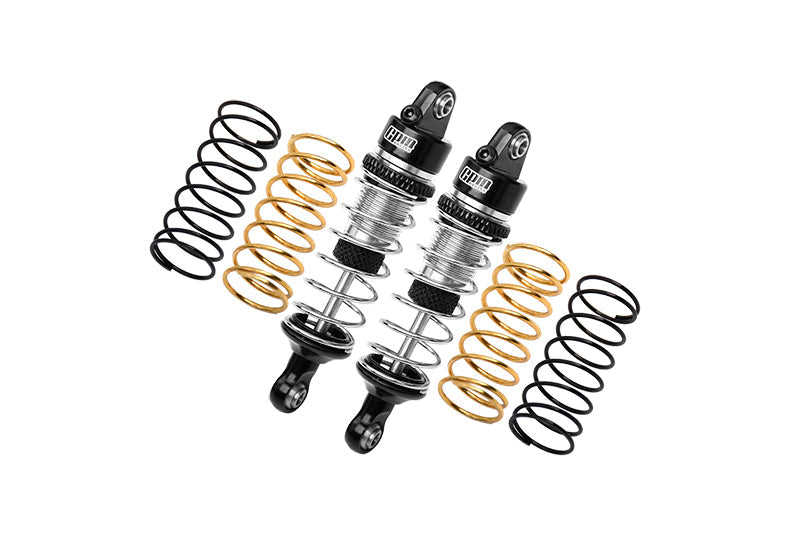 Aluminum 7075 Alloy Front Or Rear Adjustable Spring Shock 58mm For Arrma 1:18 GRANITE GROM MEGA 380-ARA2102 / TYPHON GROM MEGA 380-ARA2106 / 1:14 MOJAVE GROM MEGA 380-ARA2104 Upgrades - Silver