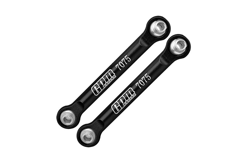 Aluminum Front Steering Links For Arrma 1/18 GRANITE GROM MEGA 380 Brushed 4X4 Monster Truck ARA2102 - Black