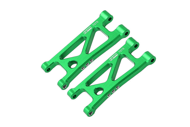 Aluminum 7075 Alloy Rear Lower Suspension Arms For Arrma 1/14 MOJAVE GROM MEGA 380 BRUSHED 4X4 SMALL SCALE DESERT TRUCK RTR-ARA2104 Upgrades - Green