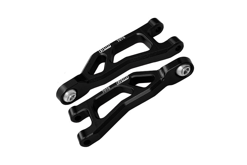 Aluminum 7075 Alloy Rear Upper Suspension Arms For Arrma 1/14 MOJAVE GROM MEGA 380 BRUSHED 4X4 SMALL SCALE DESERT TRUCK RTR-ARA2104 Upgrades - Black