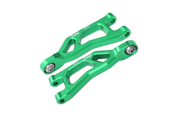 Aluminum 7075 Alloy Rear Upper Suspension Arms For Arrma 1/14 MOJAVE GROM MEGA 380 BRUSHED 4X4 SMALL SCALE DESERT TRUCK RTR-ARA2104 Upgrades - Green