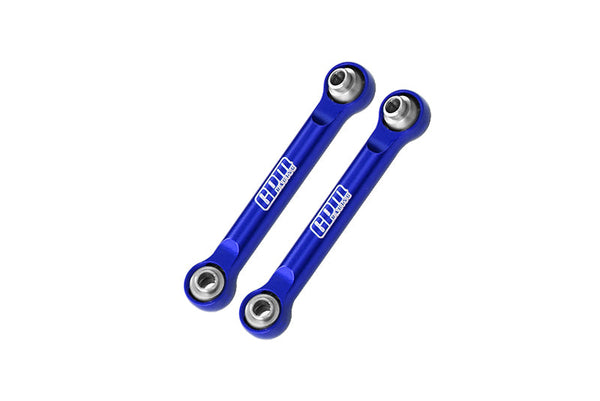 Aluminum 7075 Alloy Front Steering Link Rods For Arrma 1/14 MOJAVE GROM MEGA 380 BRUSHED 4X4 SMALL SCALE DESERT TRUCK RTR-ARA2104 Upgrades - Blue