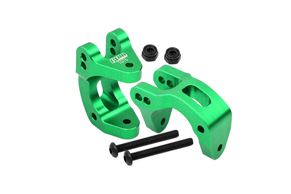 Aluminum 7075 Front C Hubs For Arrma 1/10 GORGON 4X2 Mega 550 Brushed Monster Truck-ARA3230 Upgrades - Green