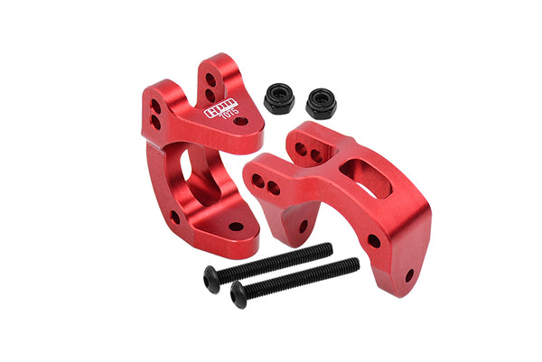 Aluminum 7075 Front C Hubs For Arrma 1/10 GORGON 4X2 Mega 550 Brushed Monster Truck-ARA3230 Upgrades - Red