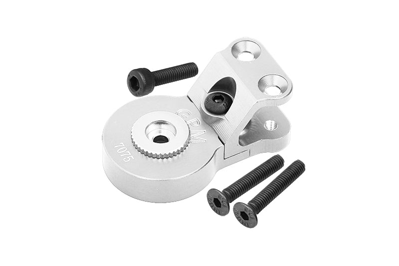 Aluminum 7075 Servo Saver Steering 23T With Built-In Spring For Arrma 1/10 GORGON 4X2 Mega 550 Brushed Monster Truck-ARA3230 Upgrade Parts - Silver