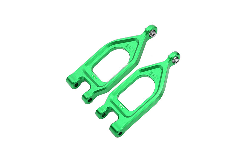 Aluminum 7075 Front Upper Suspension Arms For Arrma 1/10 GORGON 4X2 Mega 550 Brushed Monster Truck-ARA3230 - Green