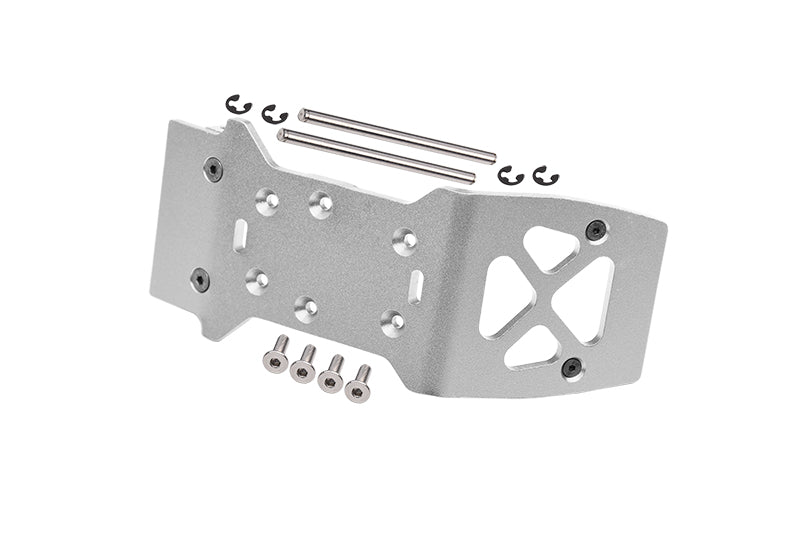 HPI Savage XS Flux Aluminum Front Skid Plate - 1Pc Set Silver