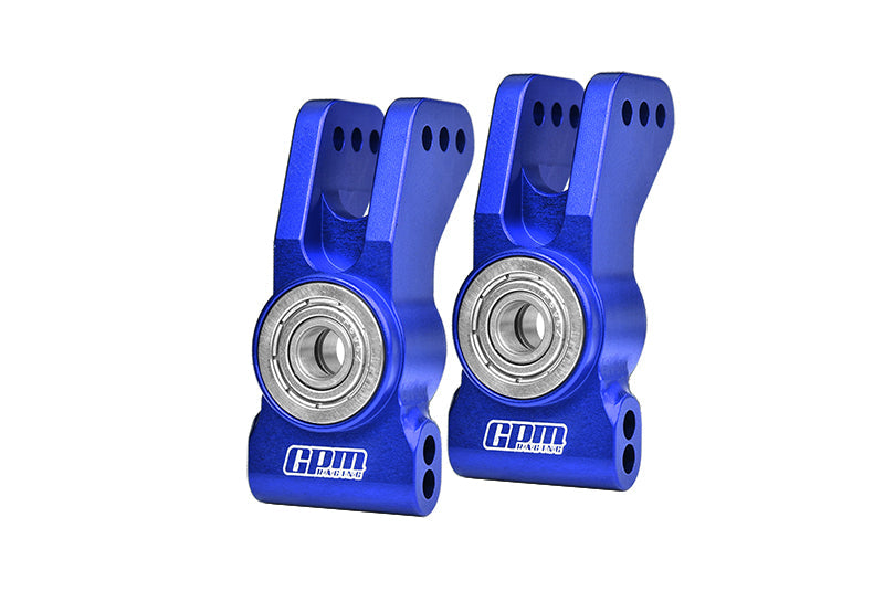 Aluminum 7075 Alloy Rear Hubs (Larger Inner Bearings) For Tekno 1/10 MT410 2.0 4X4 Pro Monster Truck-TKR9501 / SCT410 2.0 4X4 Short Course Truck Kit-TKR9500 Upgrades - Blue