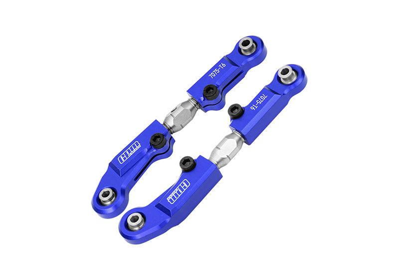 Aluminum 7075 + Stainless Steel Front Camber Links For Tekno 1/10 MT410 2.0 4X4 Pro Monster Truck-TKR9501 Upgrade Parts - Blue