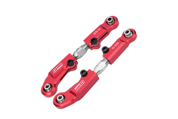 Aluminum 7075 + Stainless Steel Front Camber Links For Tekno 1/10 MT410 2.0 4X4 Pro Monster Truck-TKR9501 Upgrade Parts - Red