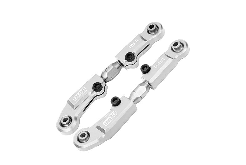 Aluminum 7075 + Stainless Steel Front Camber Links For Tekno 1/10 MT410 2.0 4X4 Pro Monster Truck-TKR9501 Upgrade Parts - Silver