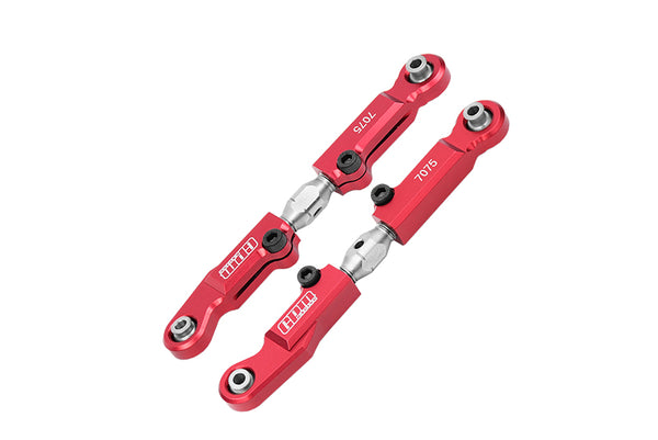 Aluminum 7075 + Stainless Steel Rear Camber Links For Tekno 1/10 MT410 2.0 4X4 Pro Monster Truck-TKR9501 Upgrade Parts - Red