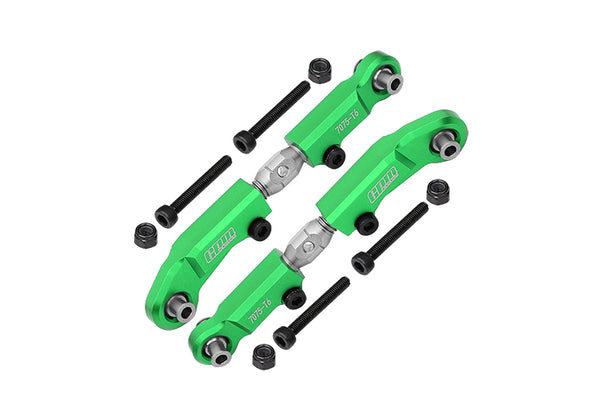 Aluminum 7075 + Stainless Steel Adjustable Front Steering Links For Tekno 1/10 MT410 2.0 4X4 Pro Monster Truck-TKR9501 Upgrade Parts - Green