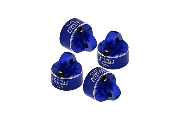 Aluminum 7075 Alloy Shock Cap For Tekno 1:10 MT410 2.0 Pro Monster Truck / EB410 Electric Buggy / SCT410 Short Course Truck Upgrade Parts - Blue