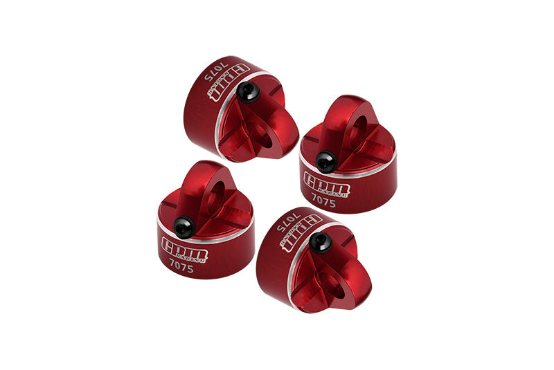 Aluminum 7075 Alloy Shock Cap For Tekno 1:10 MT410 2.0 Pro Monster Truck / EB410 Electric Buggy / SCT410 Short Course Truck Upgrade Parts - Red