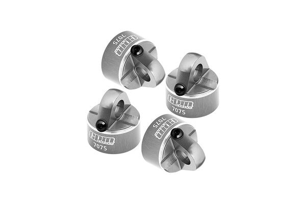 Aluminum 7075 Alloy Shock Cap For Tekno 1:10 MT410 2.0 Pro Monster Truck / EB410 Electric Buggy / SCT410 Short Course Truck Upgrade Parts - Silver