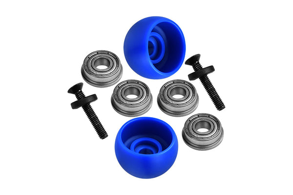 LOS264003 Promoto-MX Upgrades Side Wheel Replacement Lean Bar Wheel Set For LOSI 1:4 Promoto-MX Motorcycle Dirt Bike RTR FXR LOS06000 LOS06002 - Blue