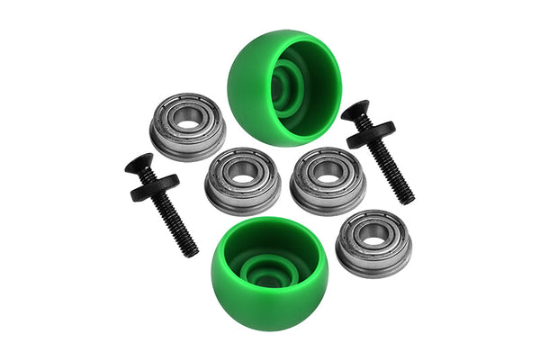 LOS264003 Promoto-MX Upgrades Side Wheel Replacement Lean Bar Wheel Set For LOSI 1:4 Promoto-MX Motorcycle Dirt Bike RTR FXR LOS06000 LOS06002 - Green