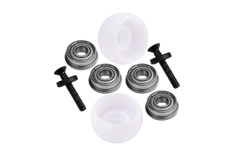 LOS264003 Promoto-MX Upgrades Side Wheel Replacement Lean Bar Wheel Set For LOSI 1:4 Promoto-MX Motorcycle Dirt Bike RTR FXR LOS06000 LOS06002 - White