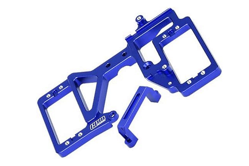 Aluminum 7075 Alloy Servo Mount Set For PROBOAT 1/6 24-inch Jetstream Jet Boat RTR Mojo-PRB08051 Upgrades - Blue