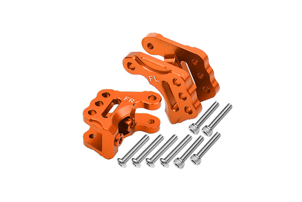 Axial 1/10 RBX10 Ryft 4WD Rock Bouncer Aluminum Front Axle Mount Set For Suspension Links - 10Pc Set Orange