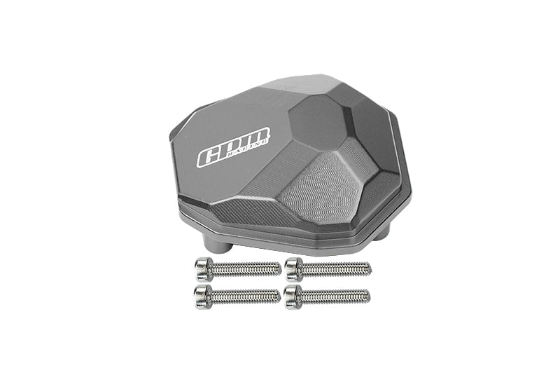 Axial 1/10 RBX10 Ryft 4WD Rock Bouncer Aluminum Front Or Rear Gearbox Cover - 5Pc Set Gray Silver