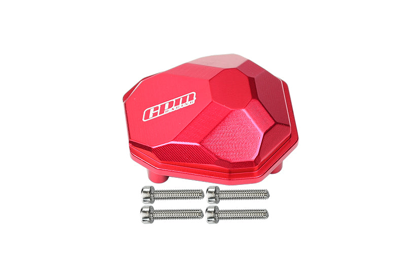 Axial 1/10 RBX10 Ryft 4WD Rock Bouncer Aluminum Front Or Rear Gearbox Cover - 5Pc Set Red