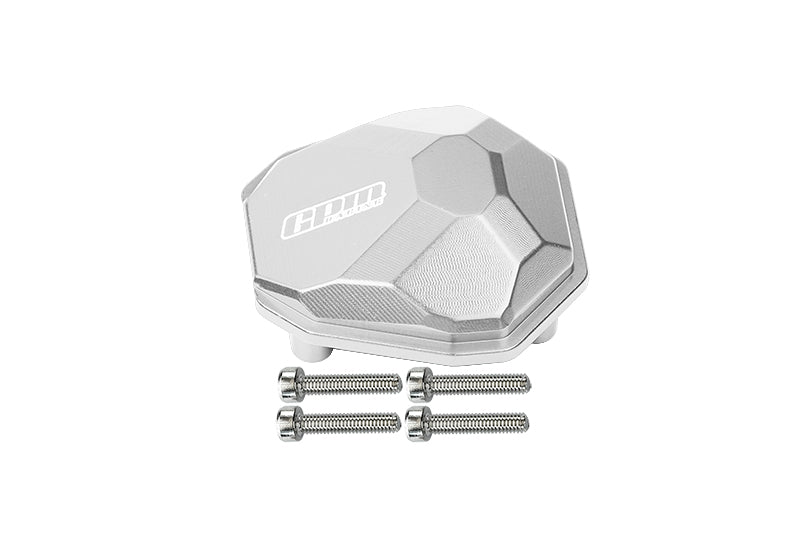 Axial 1/10 RBX10 Ryft 4WD Rock Bouncer Aluminum Front Or Rear Gearbox Cover - 5Pc Set Silver