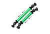 Axial 1/10 RBX10 Ryft 4WD Rock Bouncer Steel + Aluminium Front + Rear CVD Drive Shaft - 6Pc Set Green