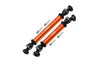 Axial 1/10 RBX10 Ryft 4WD Rock Bouncer Steel + Aluminium Front + Rear CVD Drive Shaft - 6Pc Set Orange