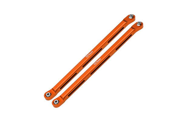 Axial 1/10 RBX10 Ryft 4WD Rock Bouncer AXI03005 Aluminum Rear Chassis Links Parts Tree - 2Pc Set Orange