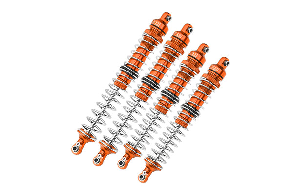 Axial 1/10 RBX10 Ryft 4WD Rock Bouncer Aluminum Upgrade Combo Set C (Front + Rear Spring Dampers) - Orange