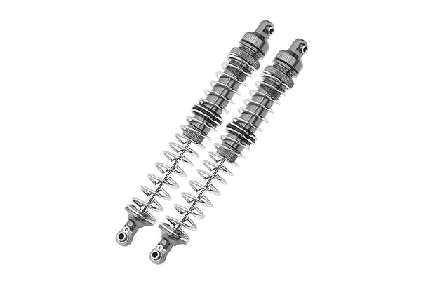 Axial 1/10 RBX10 Ryft 4WD Rock Bouncer AXI03005 Aluminum Rear Spring Dampers (145mm) - 2Pc Set Gray Silver