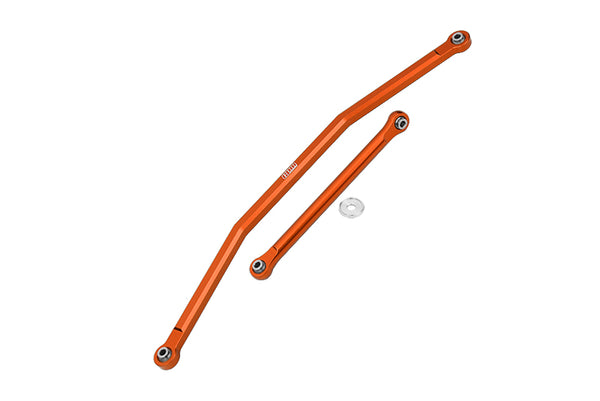 Axial 1/10 RBX10 Ryft 4WD Rock Bouncer AXI03005 Upgrade Parts Aluminum Front Steering Tie Rods - 2Pc Set Orange