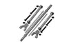 Axial 1/10 RBX10 Ryft 4WD Rock Bouncer AXI03005 Stainless Steel Rear Sway Bar & Aluminum Sway Bar Arm & Stainless Steel Linkage - 12Pc Set Gray Silver