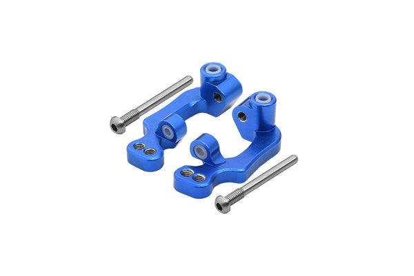 Traxxas Rustler VXL Aluminum C-Hub Caster Block - 1 Pr Blue