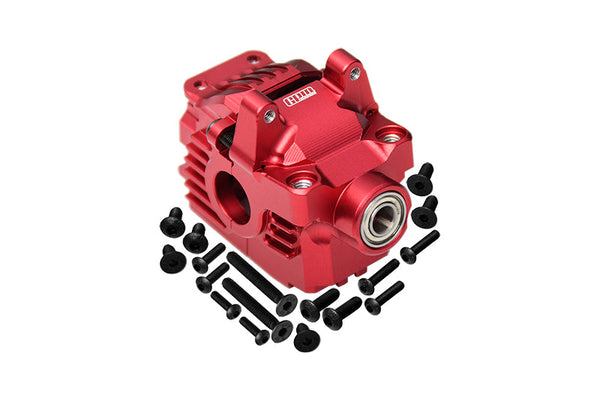 Aluminum 7075 Alloy Front Differential Housing (Larger Inner Bearings) For Traxxas 1:10 Rustler 4X4 VXL / Slash 4X4 VXL / Hoss 4X4 VXL / Ford Fiesta / Ford F150 / Stampede 4X4 / 1:7 AWD XO-01 - Red